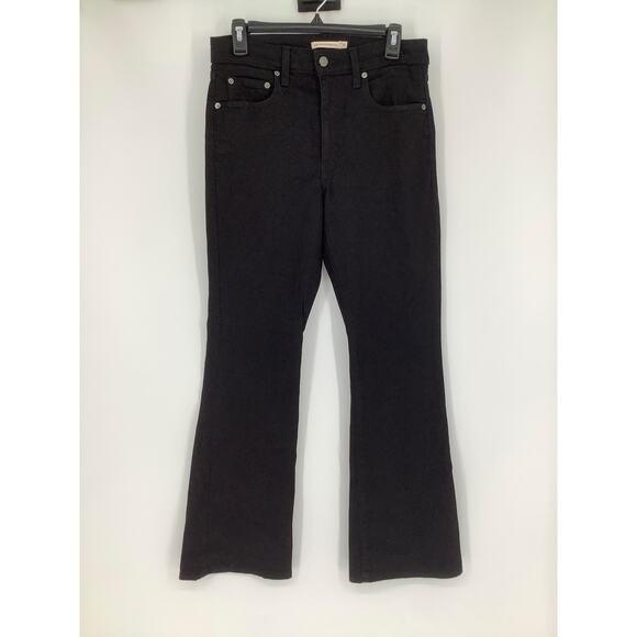 Levi's Women's 30 Soft Black 725 High Rise Bootcut Jeans Denim Stretch M37-22 - Picture 2 of 8